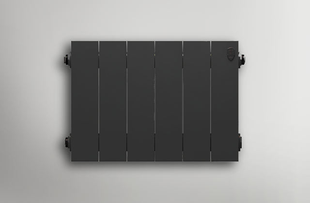 Радиатор Royal Thermo PianoForte 200 чёрный, нижнее/боковое подключение